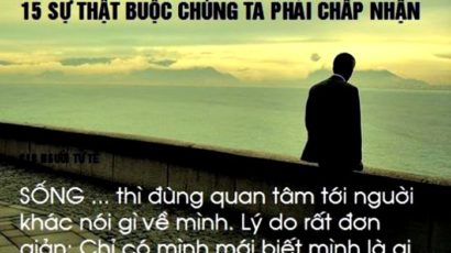 GĐGD – 15 sự thật buộc chúng ta phải chấp nhận