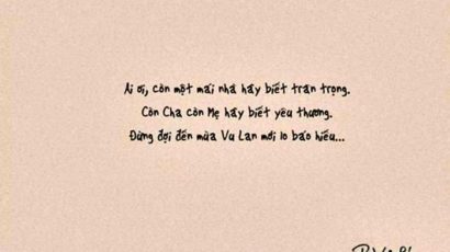 GĐGD – Bộ ảnh “Đừng yêu thương khi quá muộn”