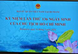 Lễ Kỷ niệm 136 năm ngày sinh Chủ tịch Hồ Chí Minh tại Romania